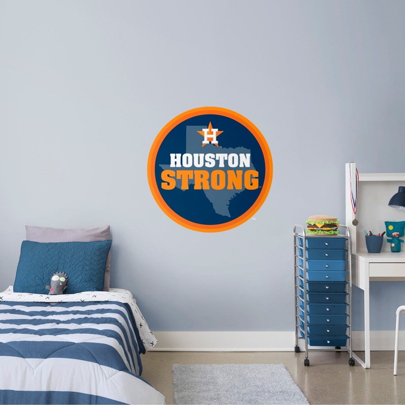 Houston Strong Logo – RealBig Collection – Official MLB – Houston Astros – Reusable Vinyl Wall Decals