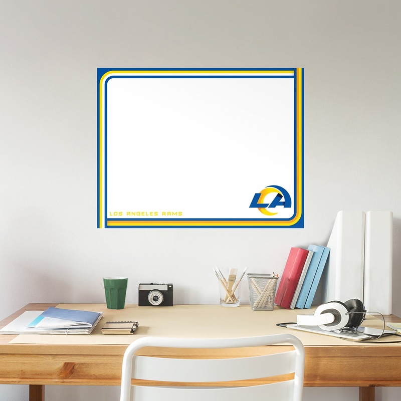 Los Angeles Rams – Dry Erase Whiteboard – Official NFL – Reusable Vinyl Wall Decal