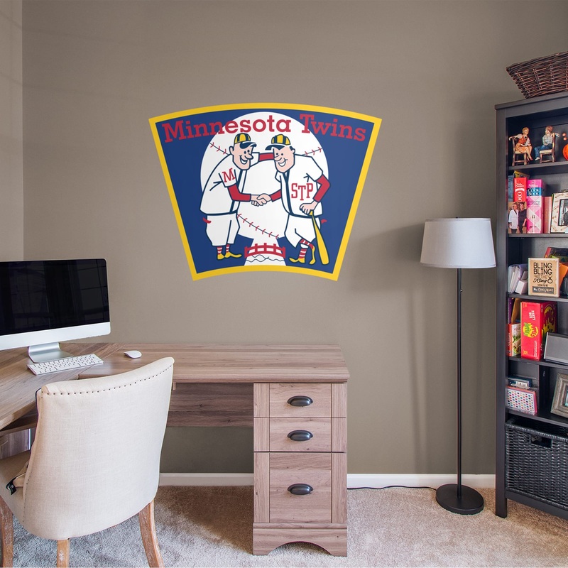 Minnesota Twins – RealBig Classic Logo Collection – Official MLB – Reusable Vinyl Wall Decals