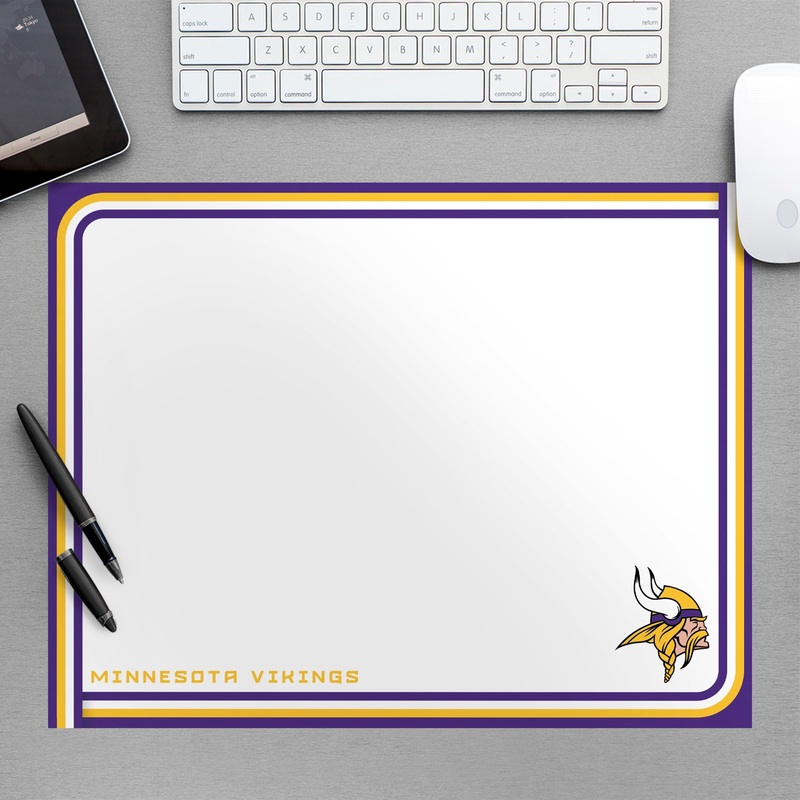 Minnesota Vikings – Dry Erase Whiteboard – Official NFL – Reusable Vinyl Wall Decal