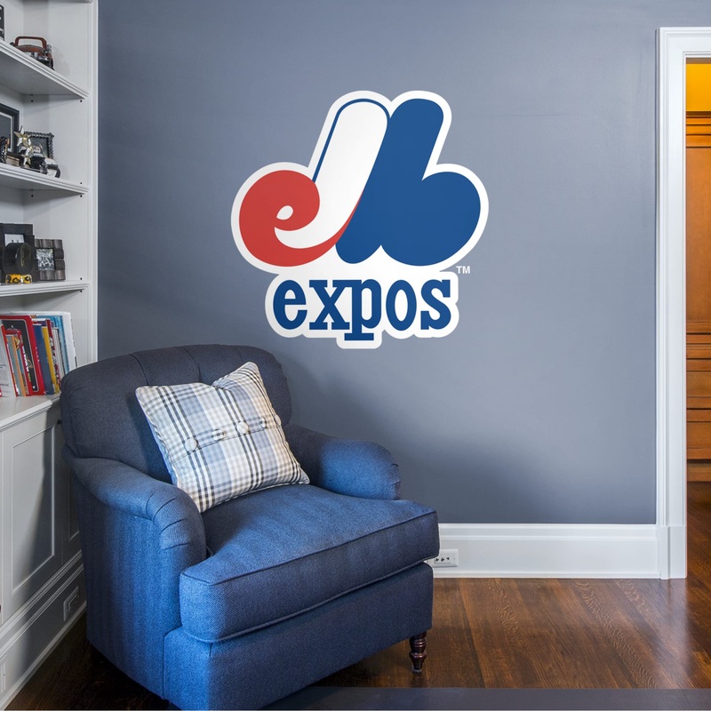 Montreal Expos – RealBig Classic Logo Collection – Official MLB – Reusable Vinyl Wall Decals