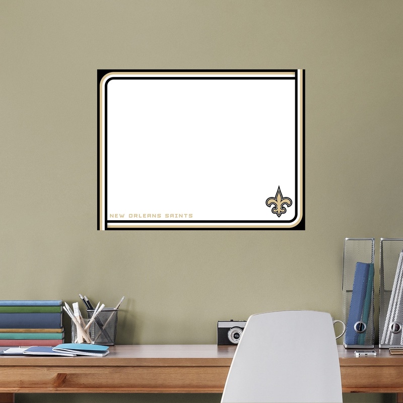 New Orleans Saints – Dry Erase Whiteboard – Official NFL – Reusable Vinyl Wall Decal