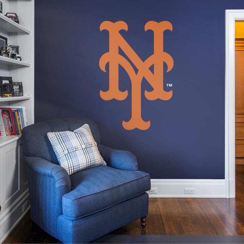 New York Mets – RealBig Alternate Logo Collection – Official MLB – Reusable Vinyl Wall Decals