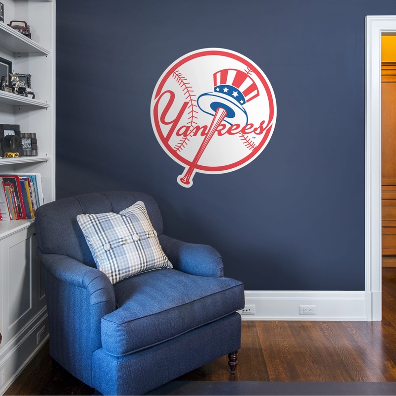 New York Yankees – RealBig Circle Logo Collection – Official MLB – Reusable Vinyl Wall Decals