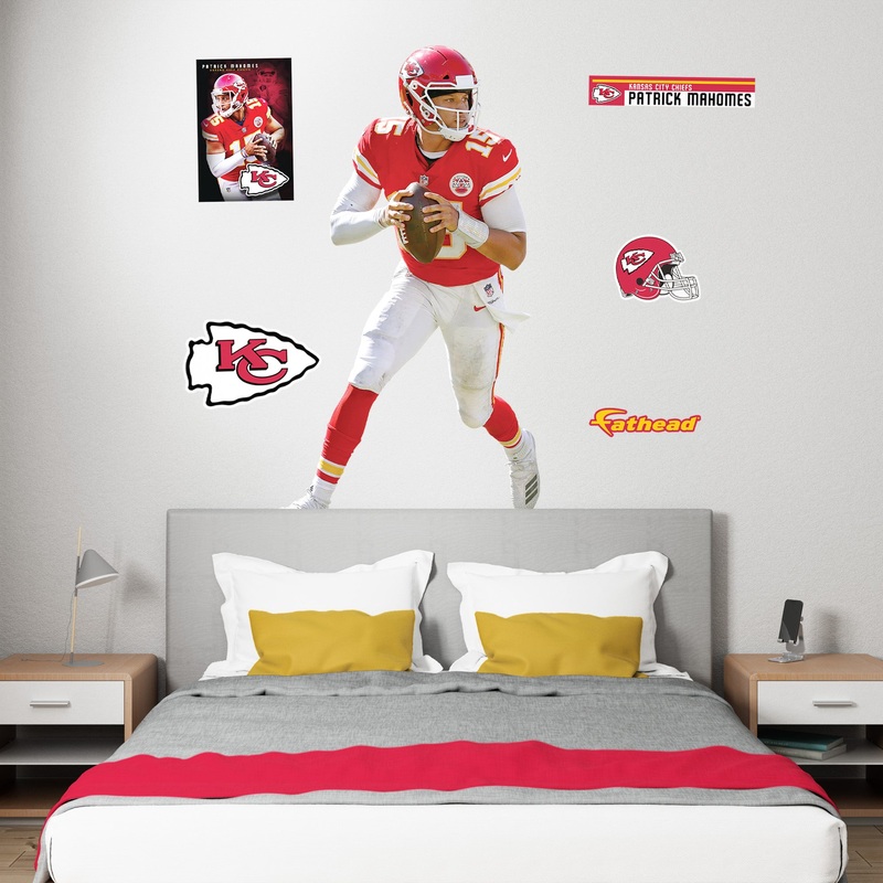 Patrick Mahomes II – RealBig Collection – Official NFL – Kansas City Chiefs – Reusable Vinyl Wall Decals #1