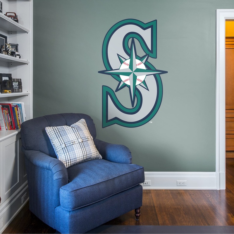 Seattle Mariners – RealBig Alternate Logo Collection – Official MLB – Reusable Vinyl Wall Decals
