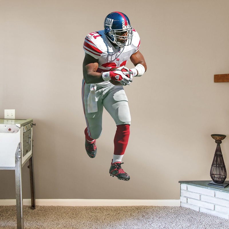 Tiki Barber – RealBig Legend Collection – Official NFL – New York Giants – Reusable Vinyl Wall Decals