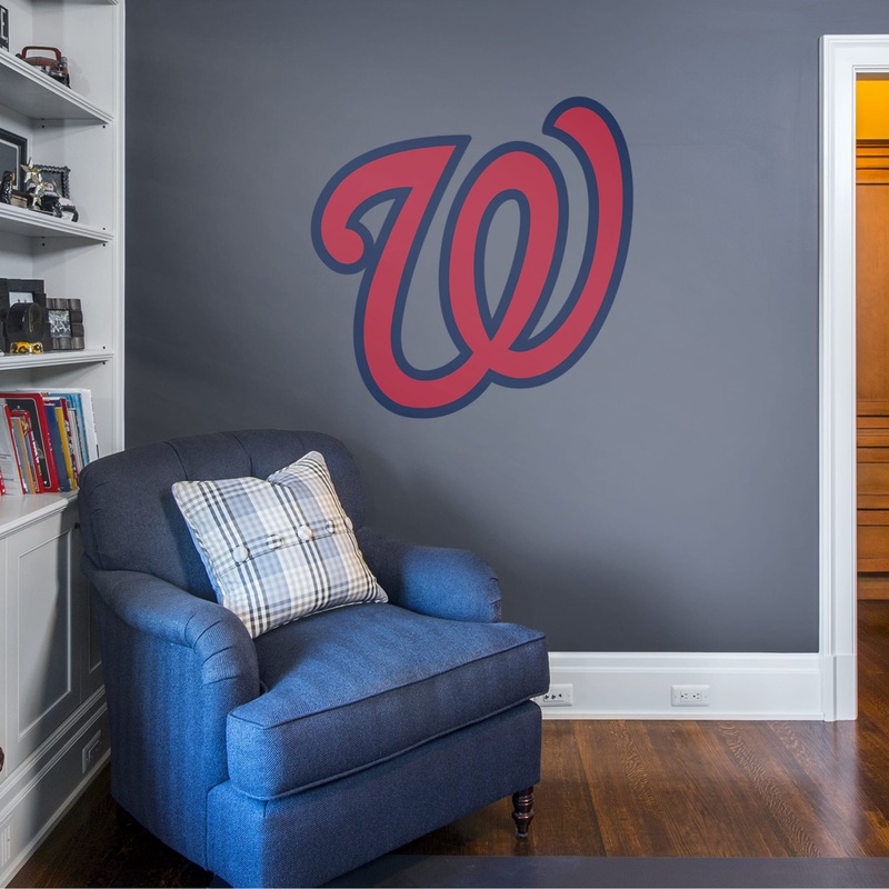 Washington Nationals – RealBig W Logo Collection – Official MLB – Reusable Vinyl Wall Decals