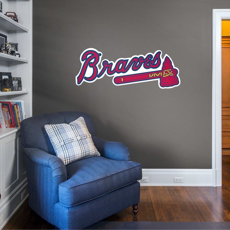 Atlanta Braves – RealBig Logo Collection – Official MLB – Reusable Vinyl Wall Decals