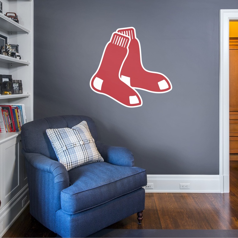 Boston Red Sox – RealBig Logo Collection – Official MLB – Reusable Vinyl Wall Decals