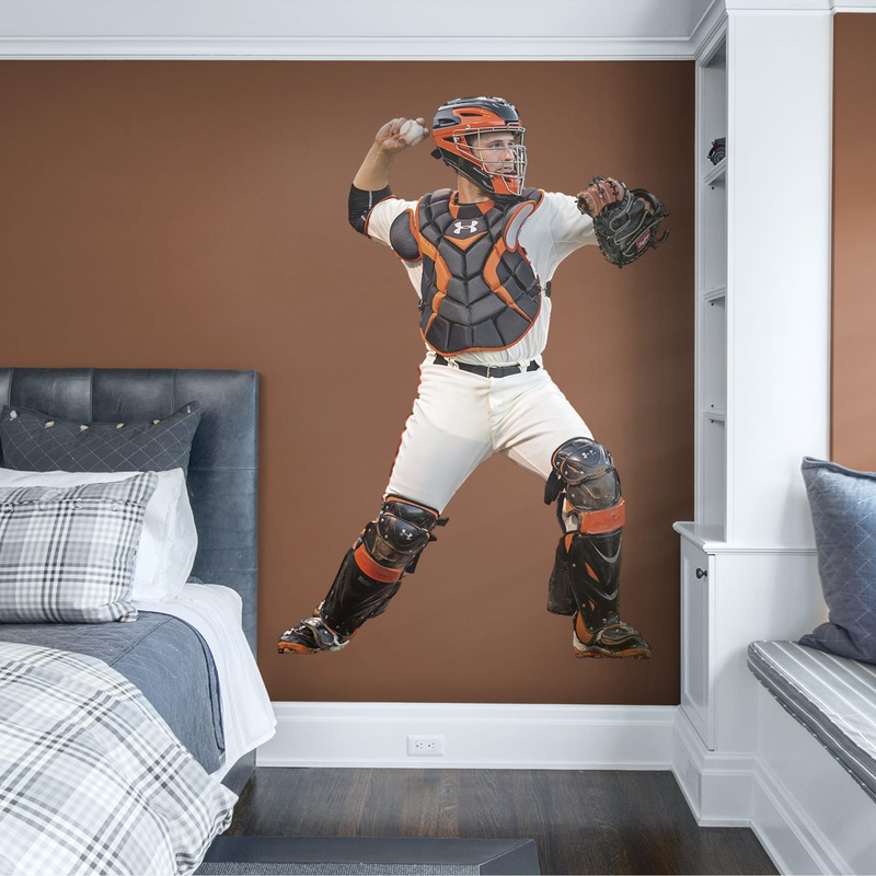 Buster Posey – RealBig Catcher Collection – Official MLB – San Francisco Giants – Reusable Vinyl Wall Decals