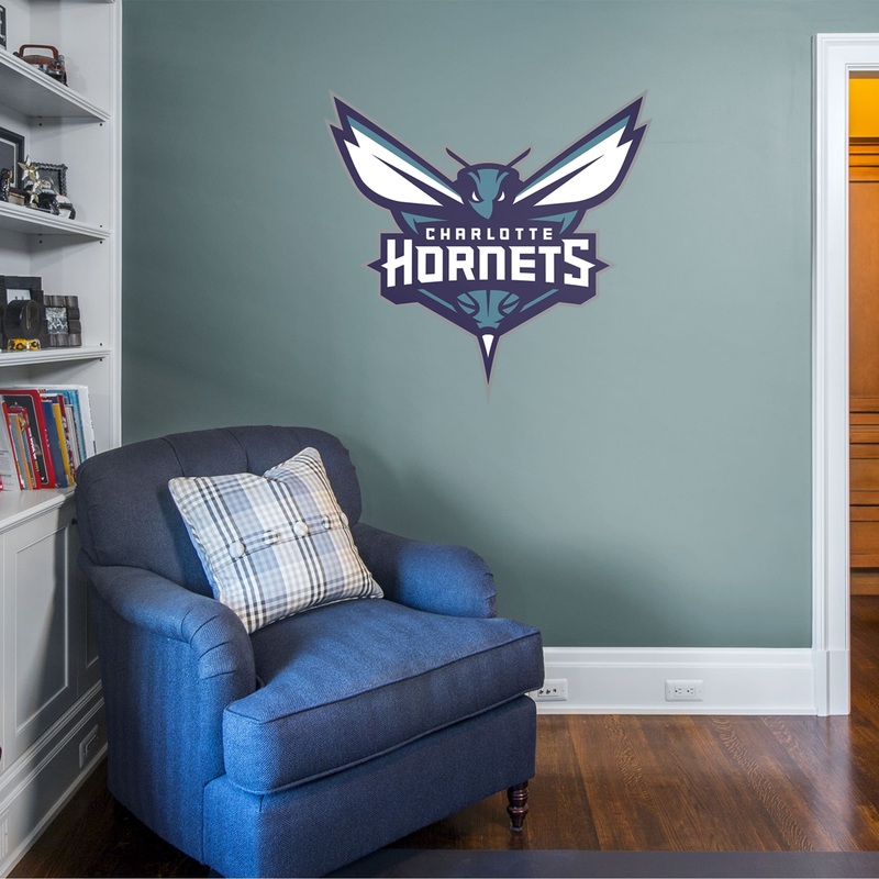 Charlotte Hornets – RealBig Logo Collection – Official NBA – Reusable Vinyl Wall Decals