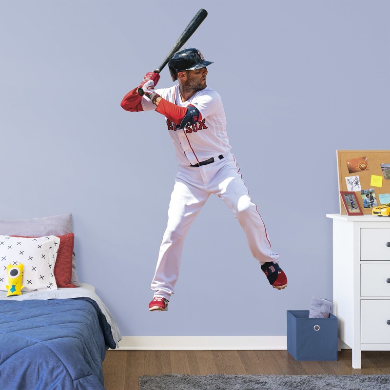 Dustin Pedroia – RealBig Collection – Official MLB – Boston Red Sox – Reusable Vinyl Wall Decals #3