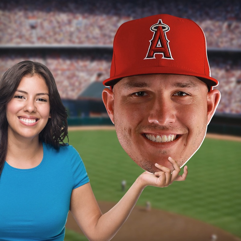 Mike Trout – Big Head – Official MLB – Los Angeles Angels – Foam Core Cutout