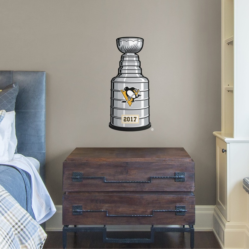 Pittsburgh Penguins – RealBig 2017 Stanley Cup Trophy Collection – Official NHL – Reusable Vinyl Wall Decals