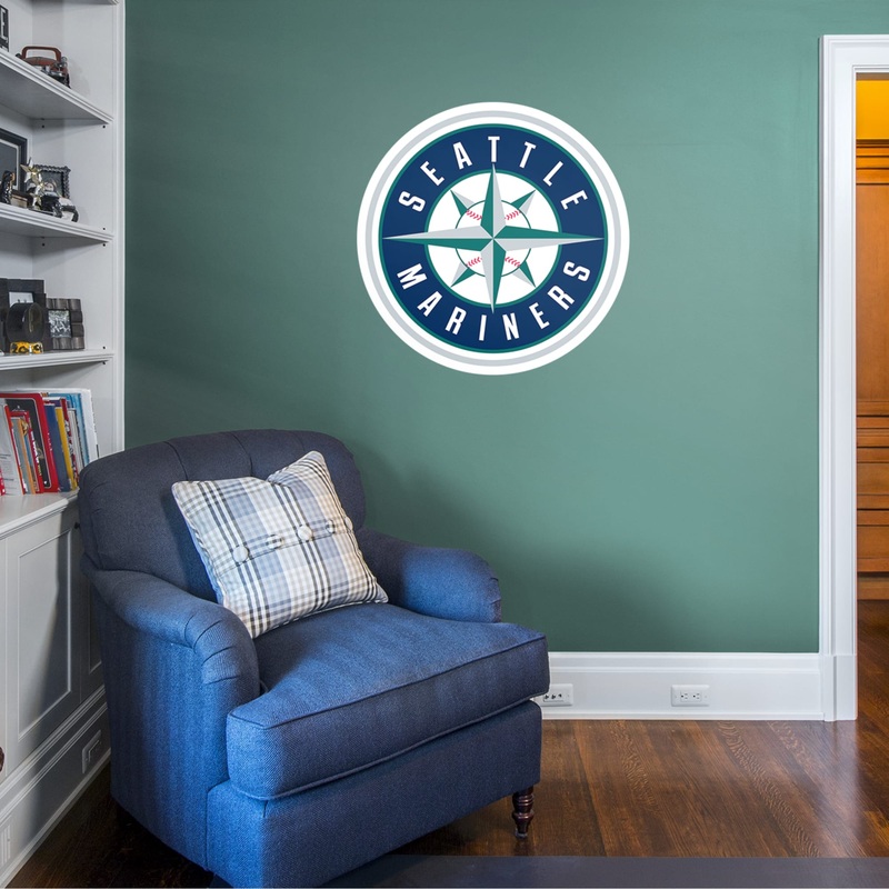 Seattle Mariners – RealBig Logo Collection – Official MLB – Reusable Vinyl Wall Decals