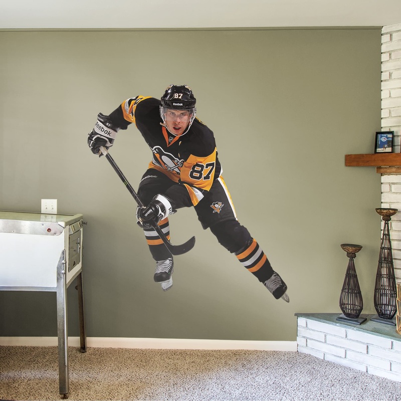 Sidney Crosby – RealBig Center Collection – Official NHL – Pittsburgh Penguins – Reusable Vinyl Wall Decals
