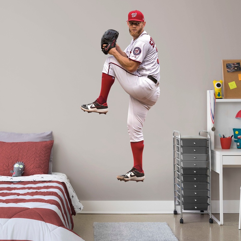 Stephen Strasburg – RealBig Collection – Official MLB – Washington Nationals – Reusable Vinyl Wall Decals