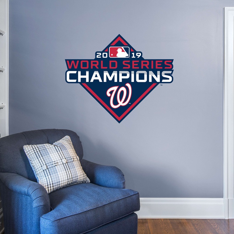 Washington Nationals – RealBig 2019 World Series Champions Logo Collection – Official MLB – Reusable Vinyl Wall Decals