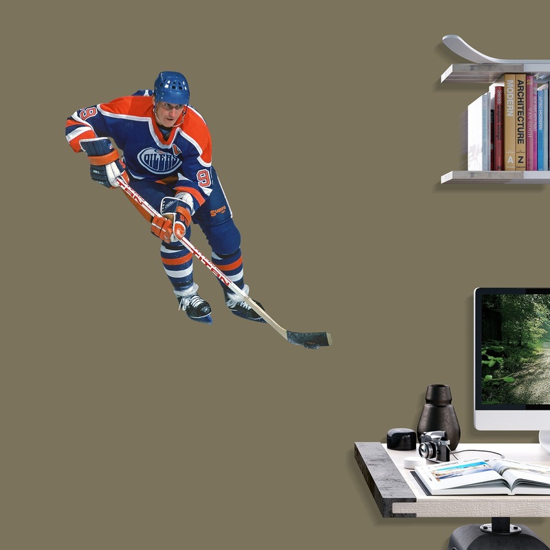 Wayne Gretzky – RealBig Collection – Official NHL – Edmonton Oilers – Reusable Vinyl Wall Decals #1