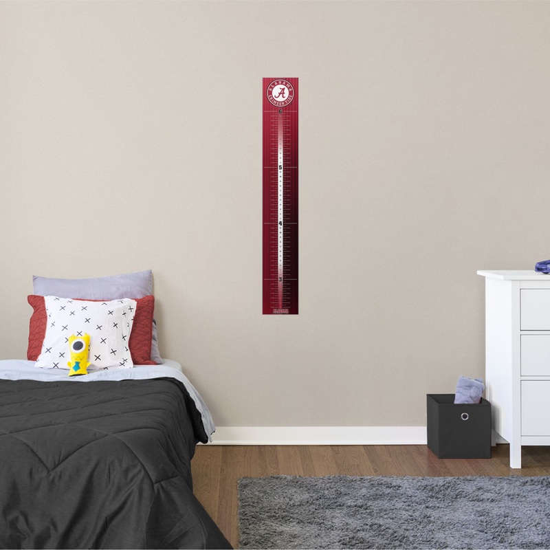 Alabama Crimson Tide Logo – Growth Chart – Official NCAA – Alabama Crimson Tide – Reusable Vinyl Wall Decal