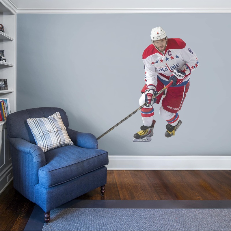 Alex Ovechkin – RealBig No. 8 Collection – Official NHL – Washington Capitals – Reusable Vinyl Wall Decals
