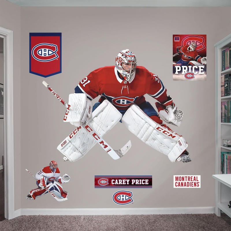 Carey Price – RealBig Netminder Collection – Official NHL – Montreal Canadiens – Reusable Vinyl Wall Decals