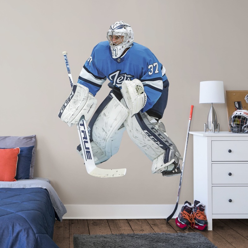 Connor Hellebuyck – RealBig Alternate Sweater Collection – Official NHL – Winnipeg Jets – Reusable Vinyl Wall Decals