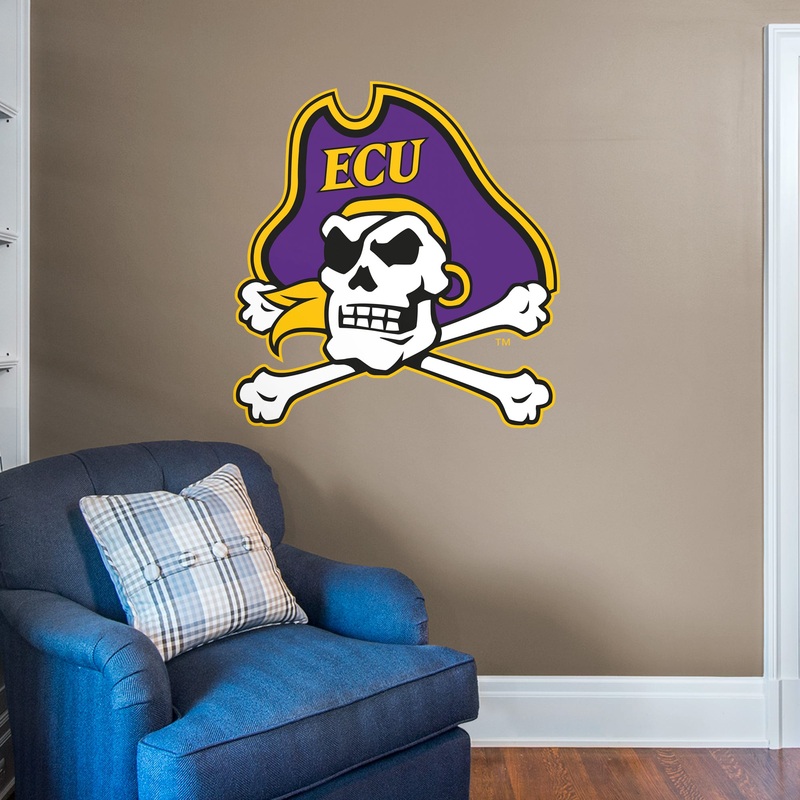 East Carolina Pirates – RealBig Logo Collection – Official NCAA – Reusable Vinyl Wall Decals