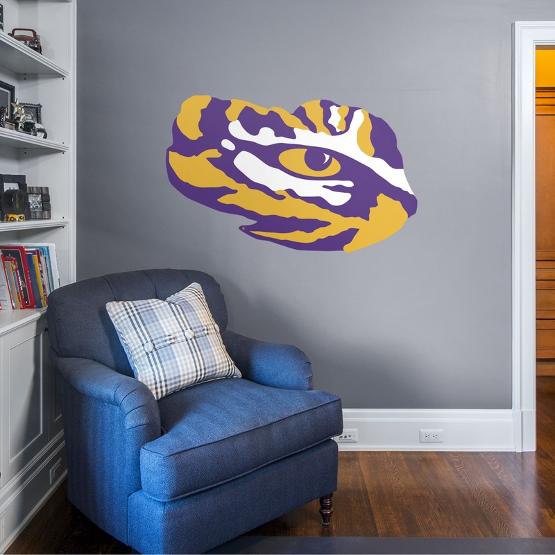 Eye of the Tiger Logo – RealBig Collection – Official NCAA – LSU Tigers – Reusable Vinyl Wall Decals