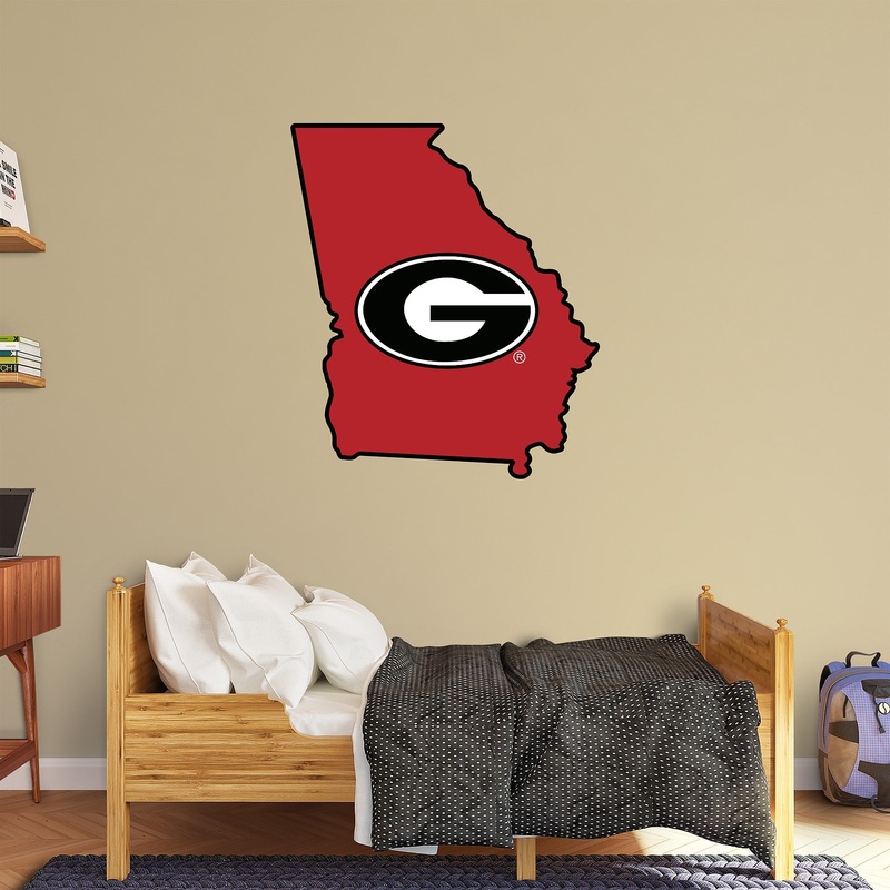 Georgia Bulldogs – RealBig State of Georgia Collection – Official NCAA – Reusable Vinyl Wall Decals