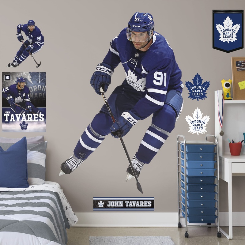 John Tavares – RealBig Collection – Official NHL – Toronto Maple Leafs – Reusable Vinyl Wall Decals #1