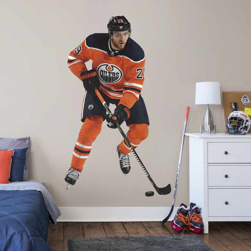 Leon Draisaitl – RealBig Collection – Official NHL – Edmonton Oilers – Reusable Vinyl Wall Decals #1