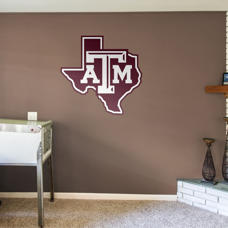 Lone Star Logo – RealBig Collection – Official Texas A&M – Texas A&M Aggies – Reusable Vinyl Wall Decals