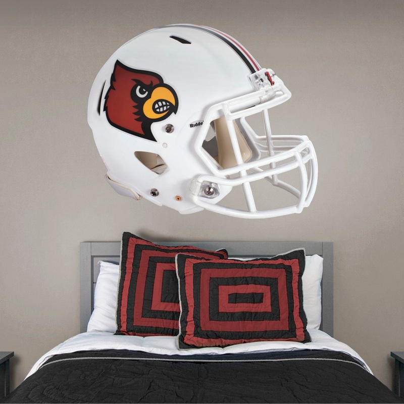 Louisville Cardinals – RealBig Helmet Collection – Official NCAA – Reusable Vinyl Wall Decals