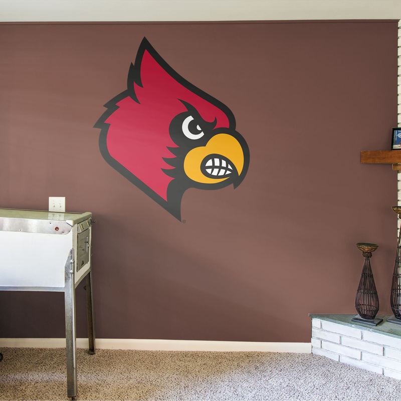 Louisville Cardinals – RealBig Logo Collection – Official NCAA – Reusable Vinyl Wall Decals