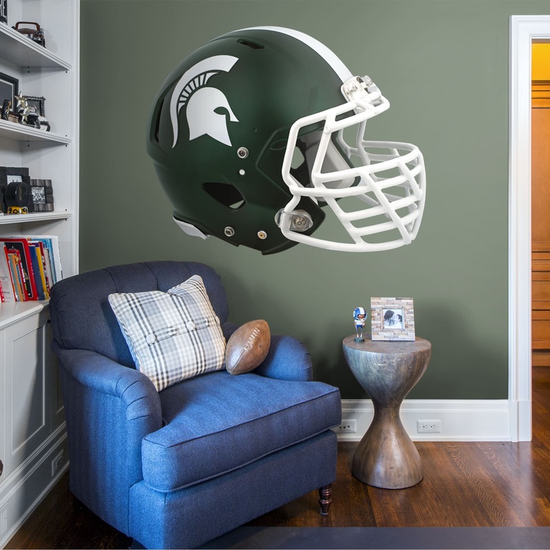 Michigan State Spartans – RealBig Helmet Collection – Official NCAA – Reusable Vinyl Wall Decals