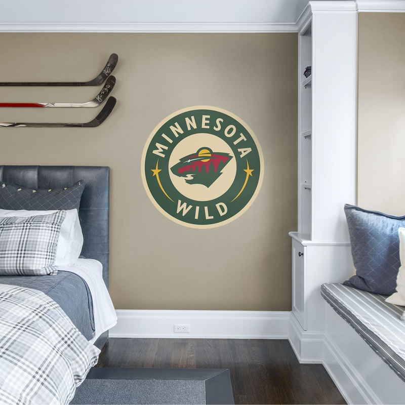 Minnesota Wild – RealBig Alternate Logo Collection – Official NHL – Reusable Vinyl Wall Decals