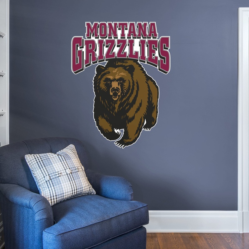 Montana Grizzlies – RealBig Logo Collection – Official NCAA – Reusable Vinyl Wall Decals