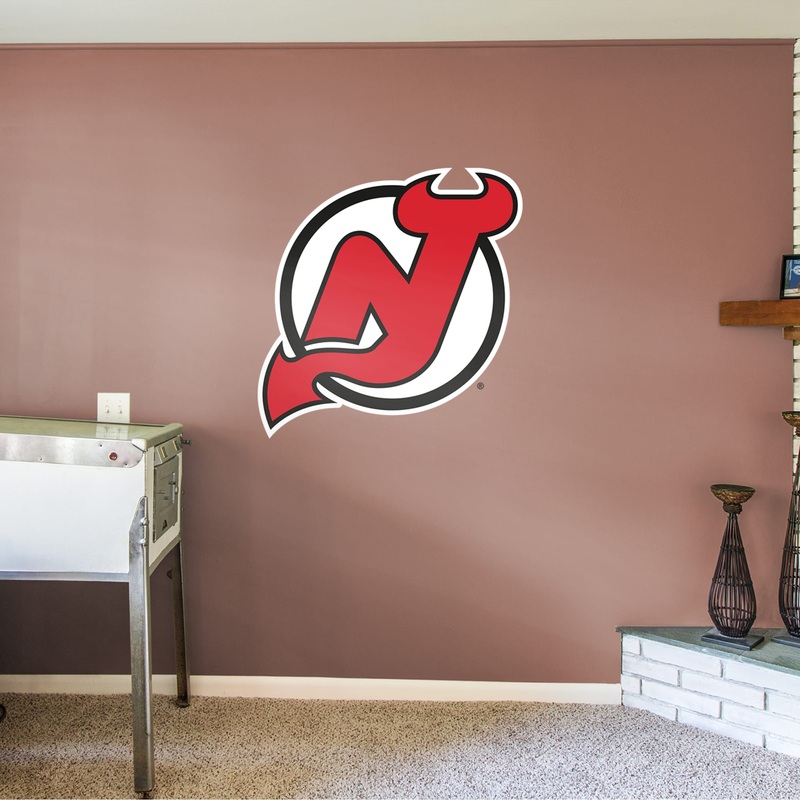New Jersey Devils – RealBig Logo Collection – Official NHL – Reusable Vinyl Wall Decals