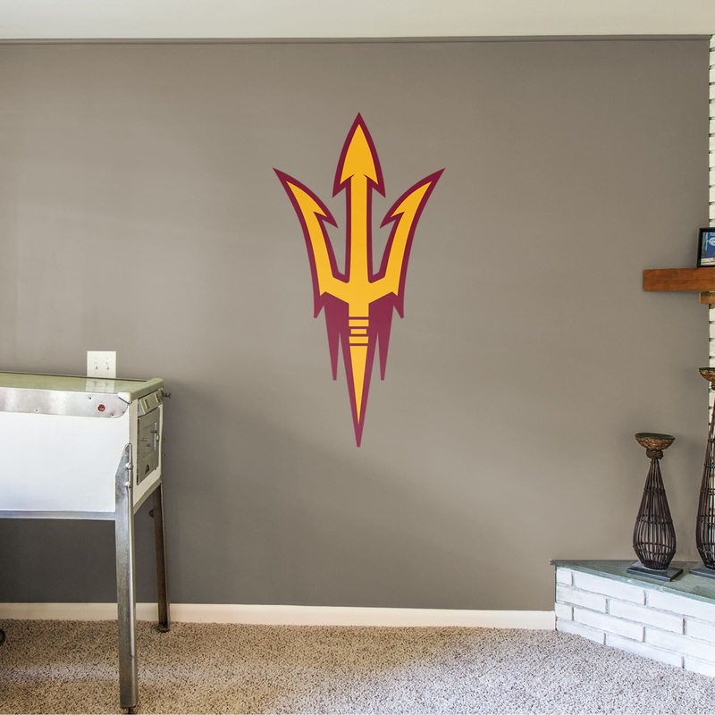 Pitchfork Logo – RealBig Collection – Official Arizona State University – Arizona State Sun Devils – Reusable Vinyl Wall Decals