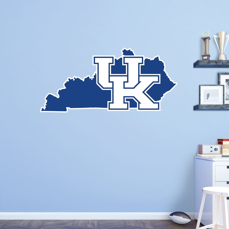State of Kentucky – RealBig Collection – Official NCAA – Kentucky Wildcats – Reusable Vinyl Wall Decals