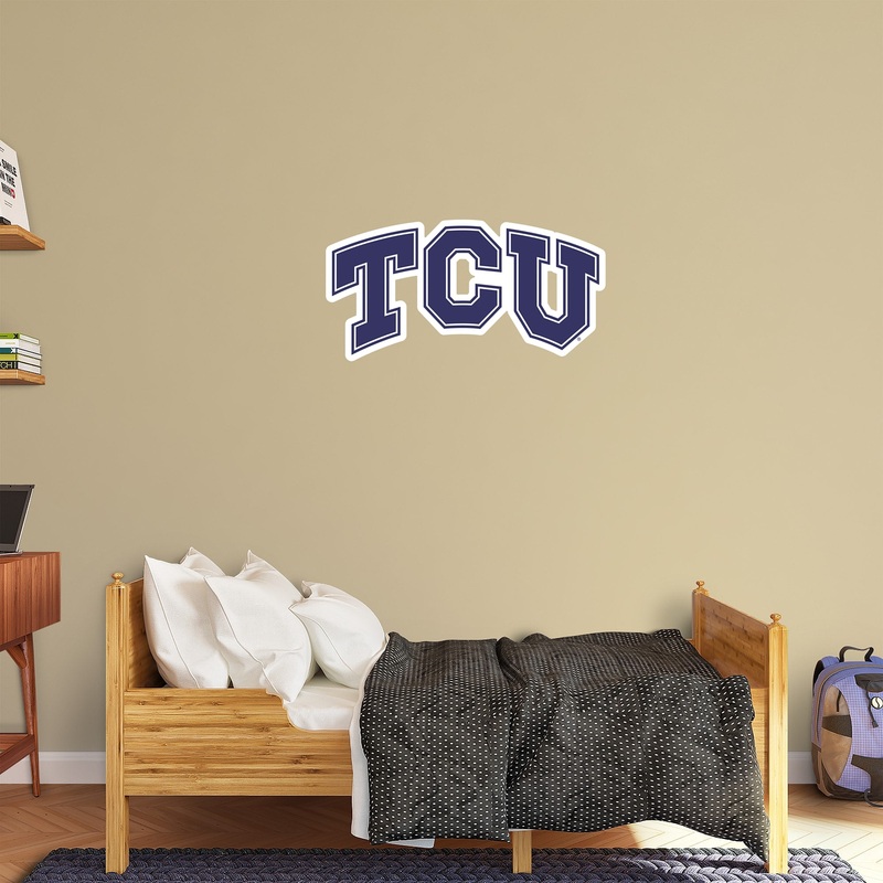 TCU Horned Frogs – RealBig Logo Collection – Official NCAA – Reusable Vinyl Wall Decals