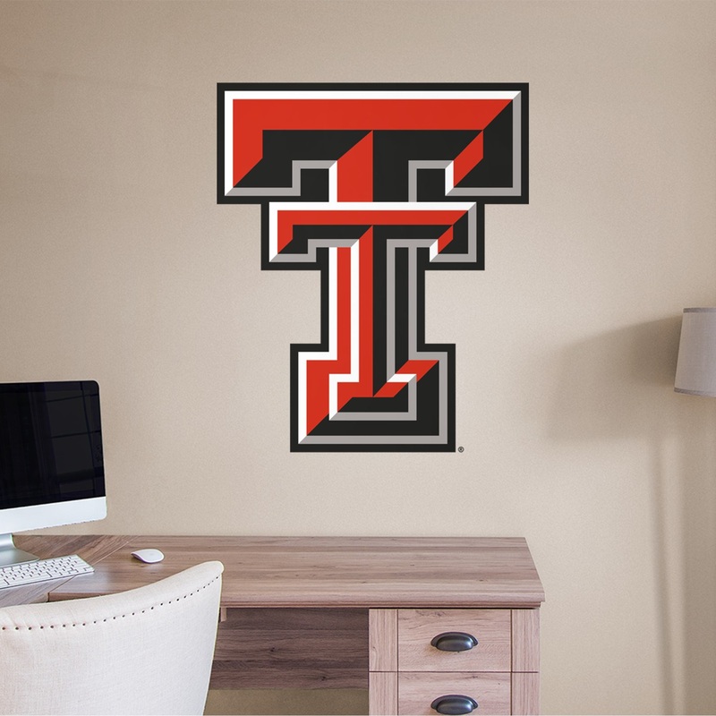 Texas Tech Red Raiders – RealBig Logo Collection – Official NCAA – Reusable Vinyl Wall Decals