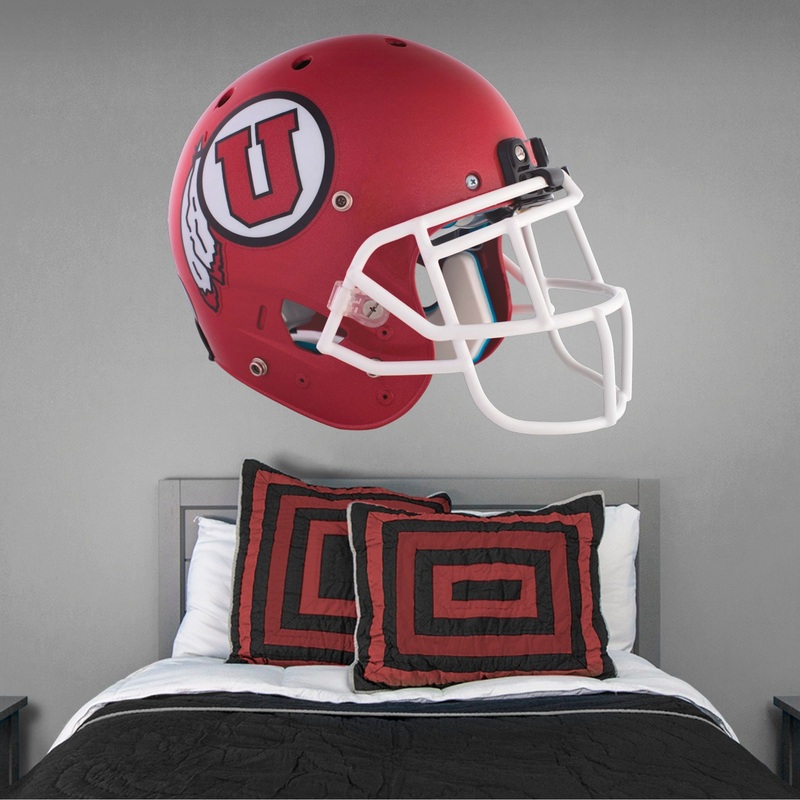 Utah Utes – RealBig Red Helmet Collection – Official NCAA – Reusable Vinyl Wall Decals