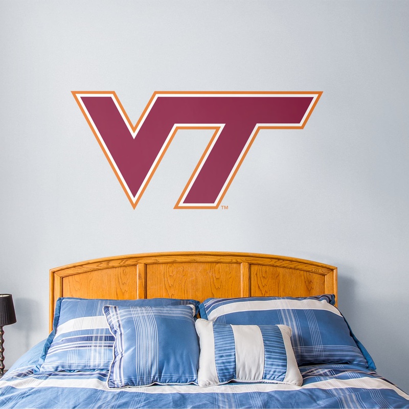 Virginia Tech Hokies – RealBig Logo Collection – Official NCAA – Reusable Vinyl Wall Decals