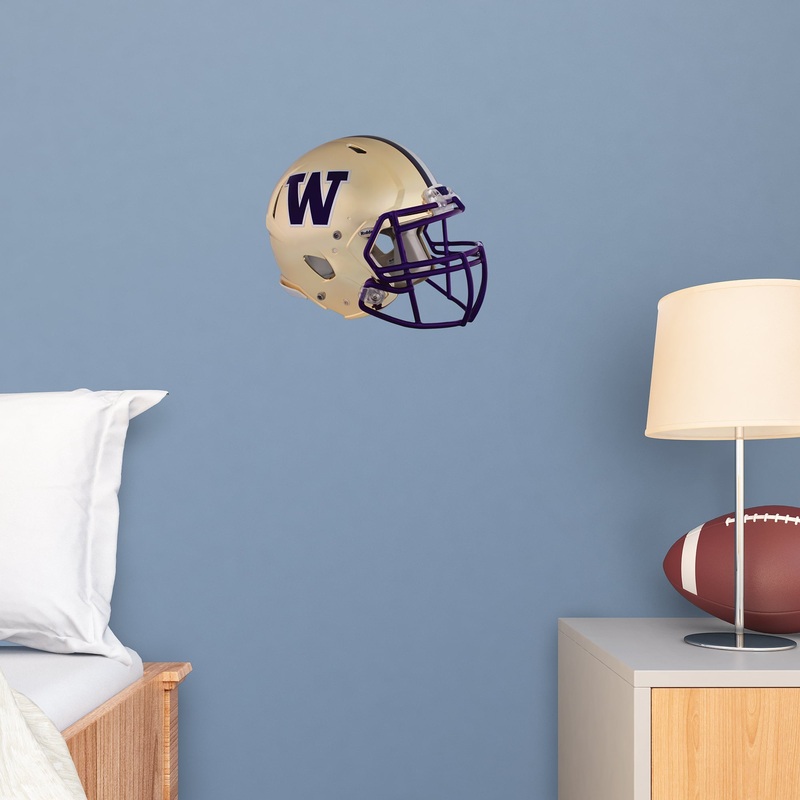 Washington Huskies – RealBig Helmet Collection – Official NCAA – Reusable Vinyl Wall Decals