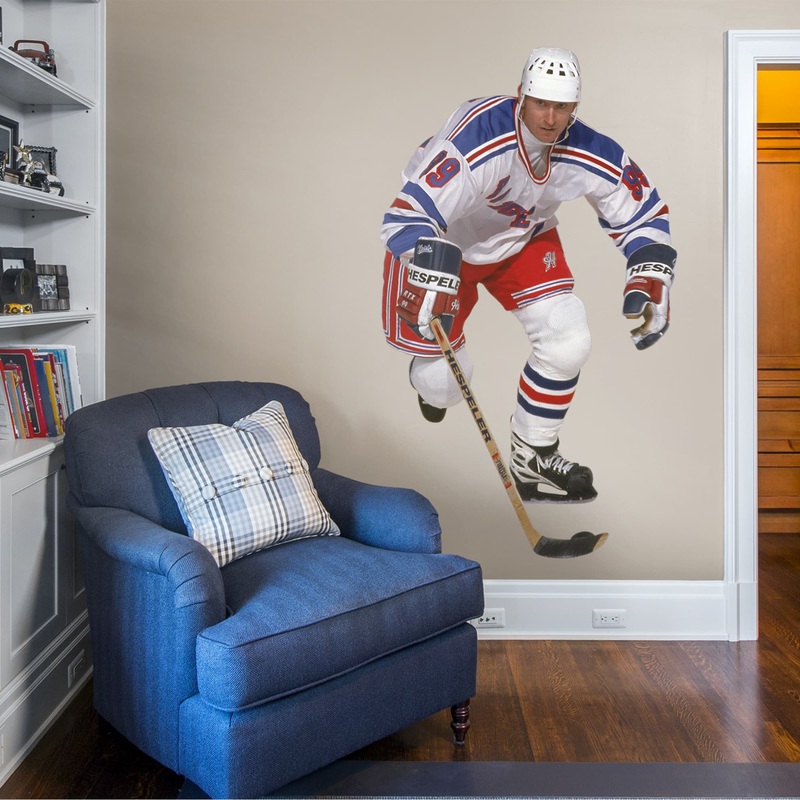 Wayne Gretzky – RealBig Collection – Official NHL – New York Rangers – Reusable Vinyl Wall Decals