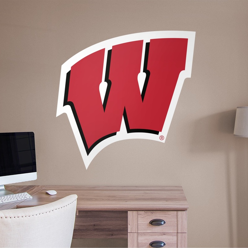 Wisconsin Badgers – RealBig Logo Collection – Official NCAA – Reusable Vinyl Wall Decals