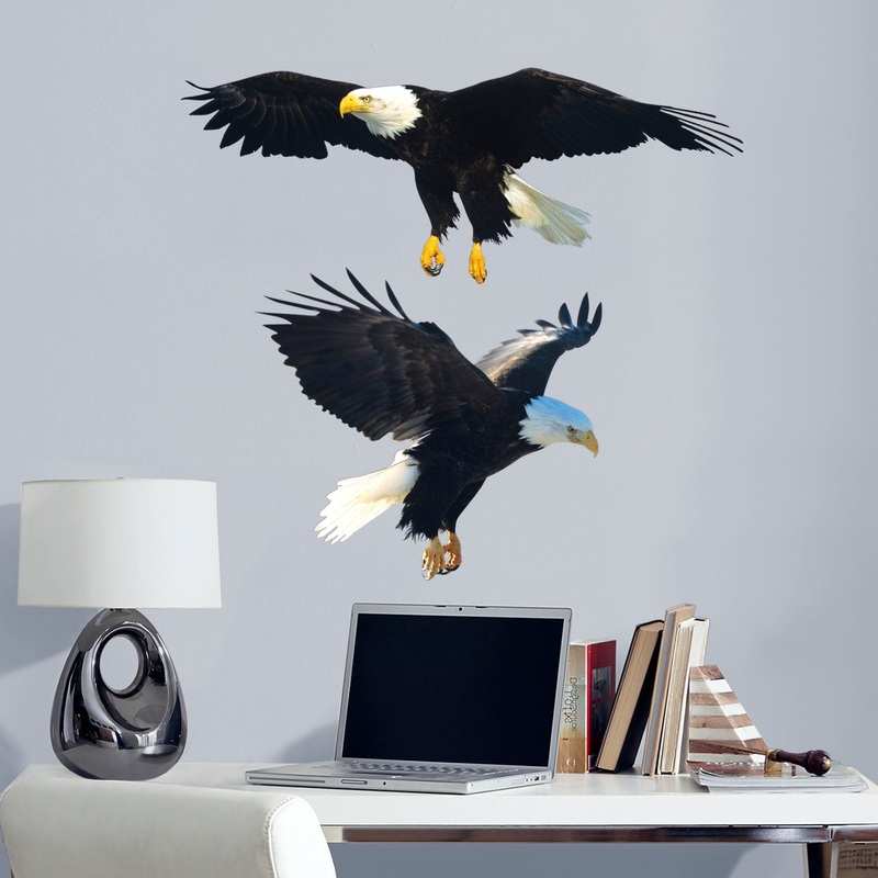Animals: Bald Eagles         –   Removable     Adhesive Decal